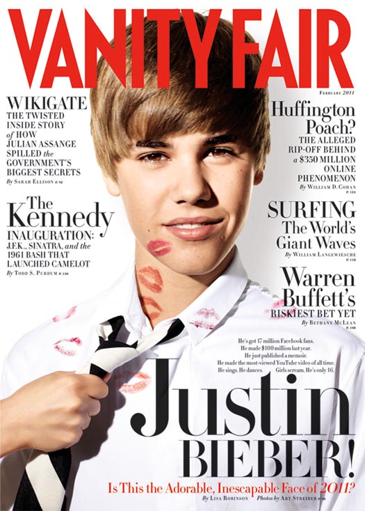 Justin Bieber Vanity Fair Magazine Cover February 2011 « ►ђ .